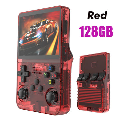 BOYHOM R36S Retro Handheld Video Game Console Linux System 3.5 Inch IPS Screen R35s Pro Portable Pocket Video Player 64GB Games